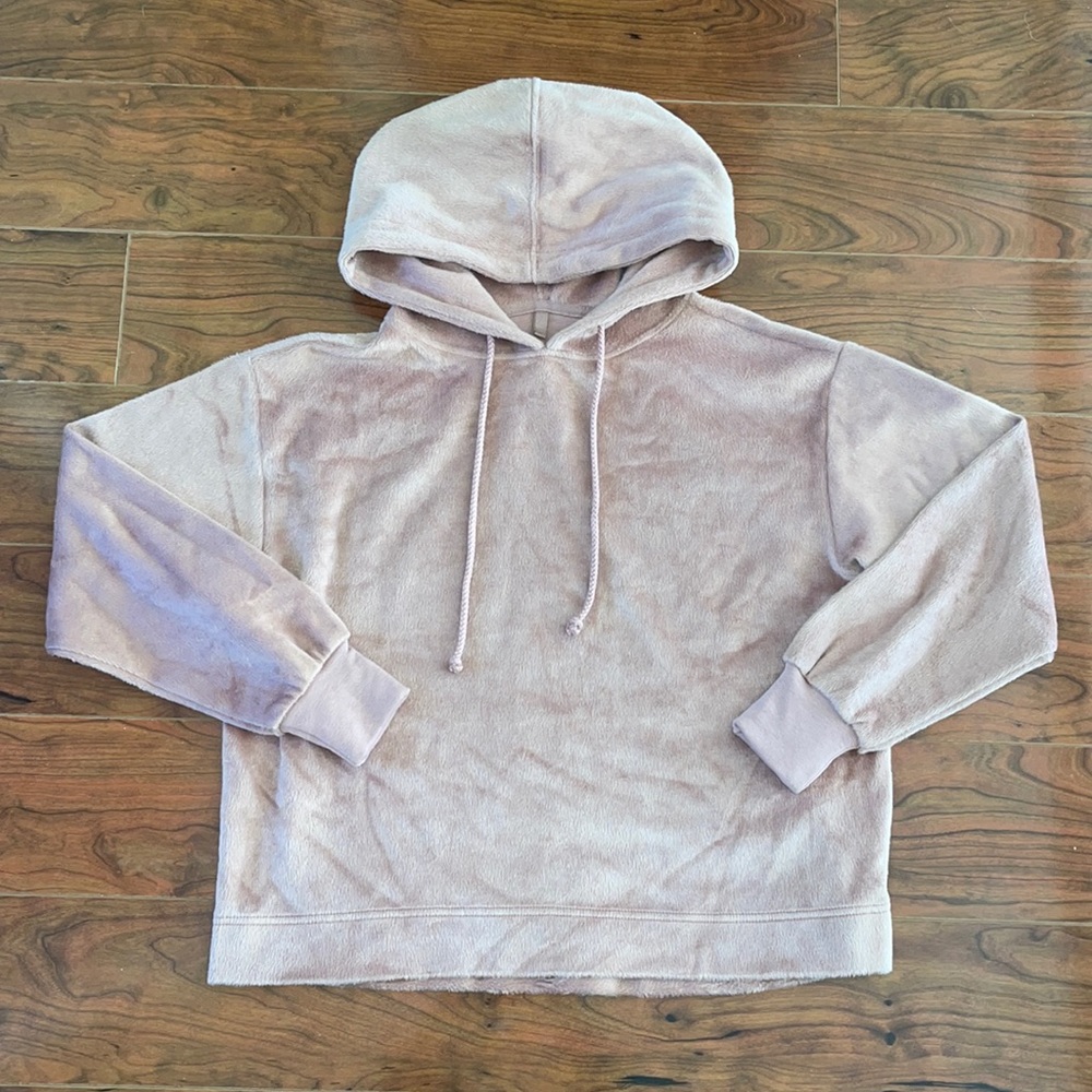 COPY - NWOT Lou & Grey LOFT Pink Fleece Hoodie Sweater